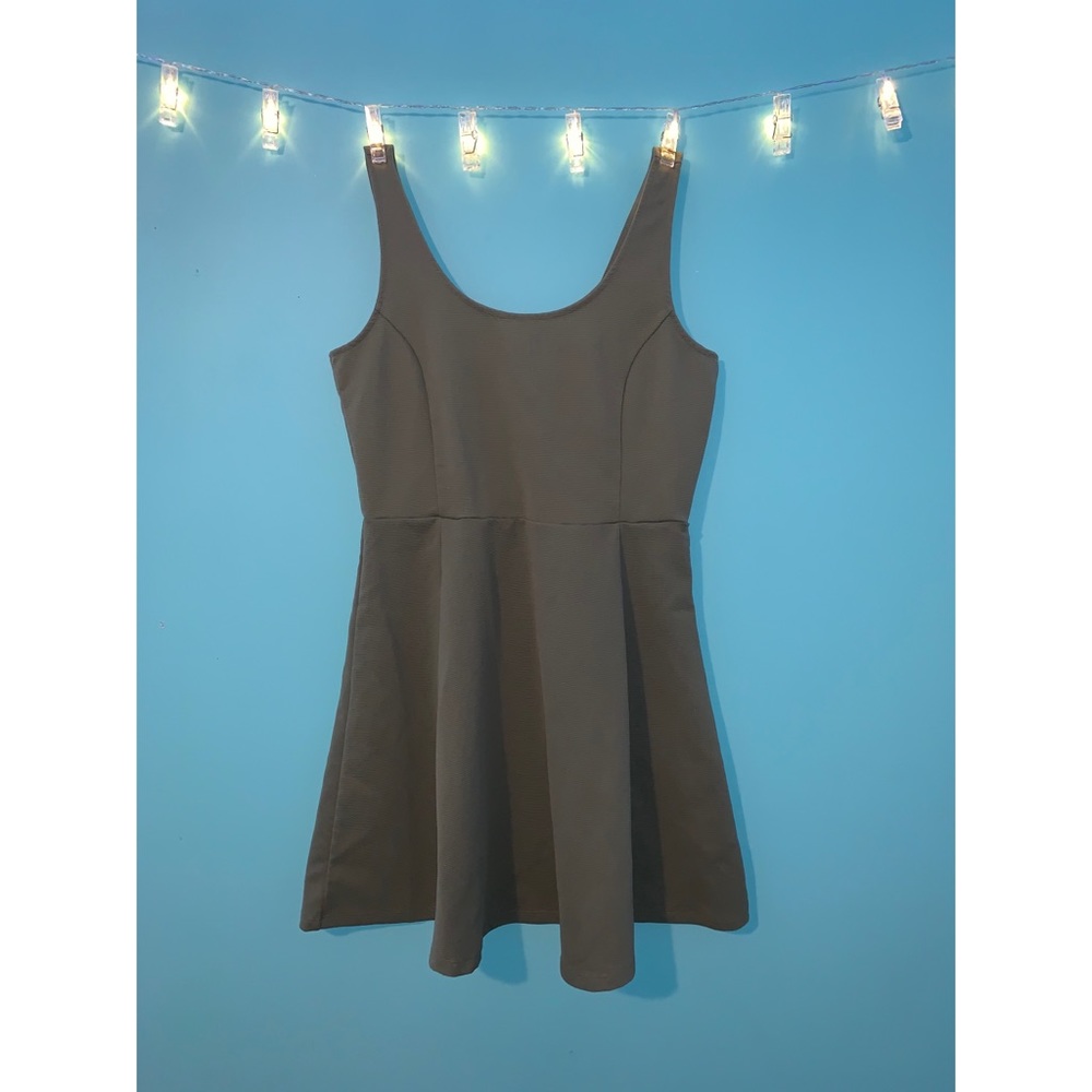 Army Green Sleeveless Dress